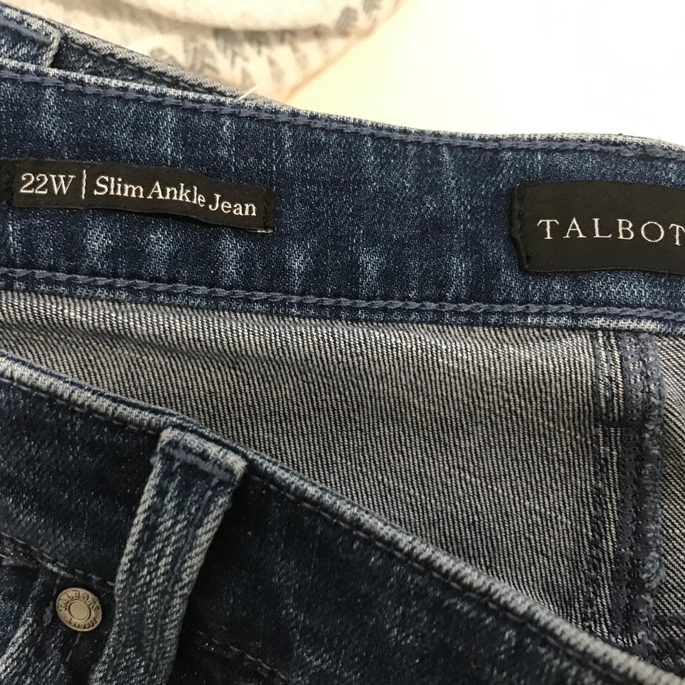 Talbots Slim Ankle Jeans w/ jewels